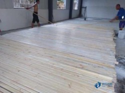 一般籃球體育木地板施工步驟