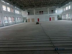 懸浮式籃球場地木地板施工流程