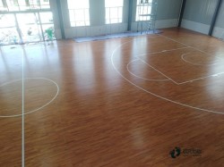 懸浮籃球館地板施工工藝